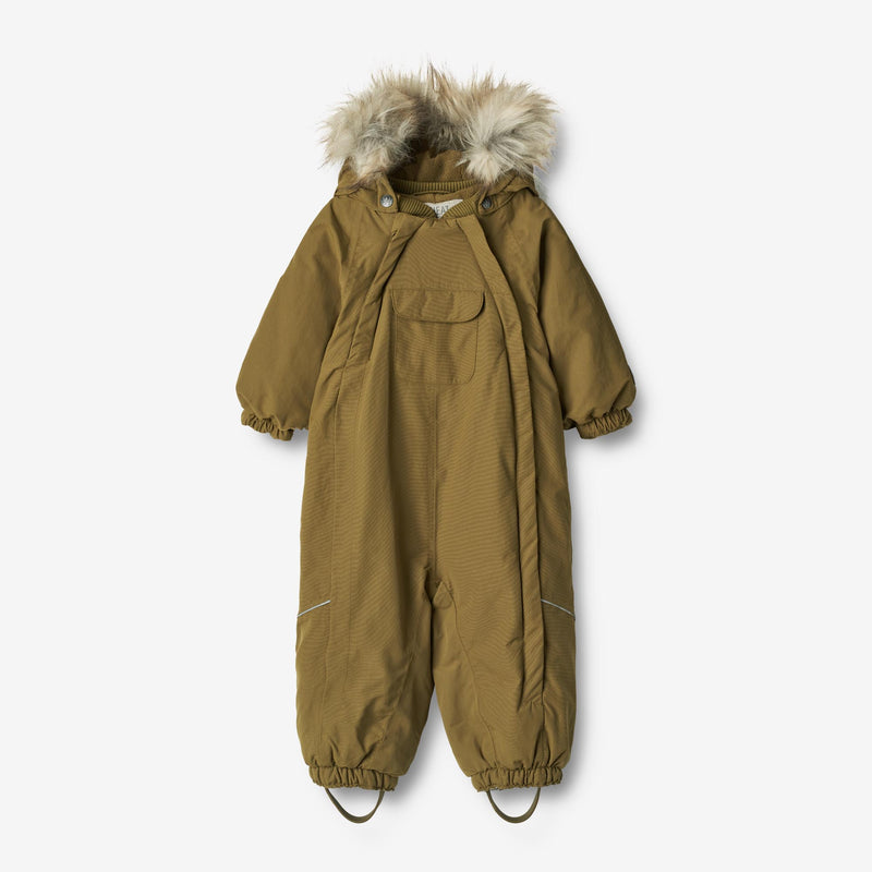 Wheat Outerwear Snødress Nickie Tech | Baby Snowsuit 4101 dry moss