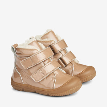 Wheat Footwear Snugga Ull Patent | Baby Prewalkers 9011 beige