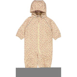 Softshell overall - soft beige flowers