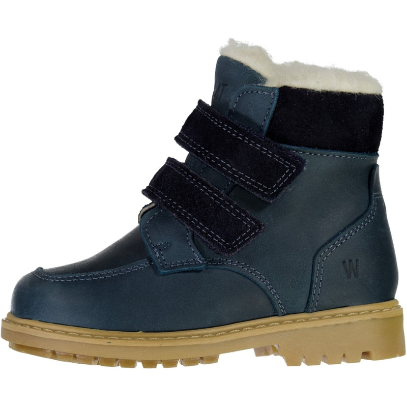 Wheat Footwear Stewie Borrelås Tex Støvel Winter Footwear 1432 navy