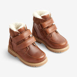 Wheat Footwear Stewie Tex Borrelås Skinn Winter Footwear 9002 cognac