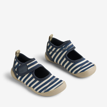 Wheat Footwear Strandsko Wavey Swimwear 1325 indigo stripe