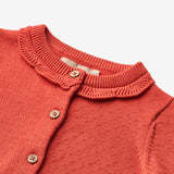 Wheat Main Strik Cardigan Amy Knitted Tops 1123 candy red