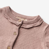 Wheat Main Strik Cardigan Amy Knitted Tops 1135 dry rose