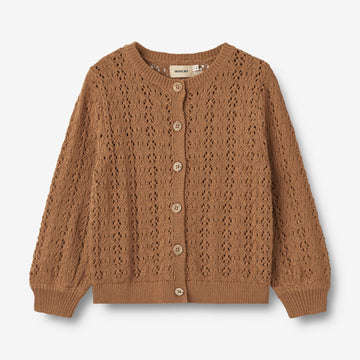 Wheat Main Strik Cardigan Celia Knitted Tops 5073 caramel