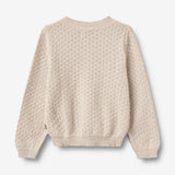 Wheat Main Strik Cardigan Magnella Knitted Tops 3191 offwhite