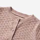 Wheat Main Strik Cardigan Magnella | Baby Knitted Tops 1135 dry rose