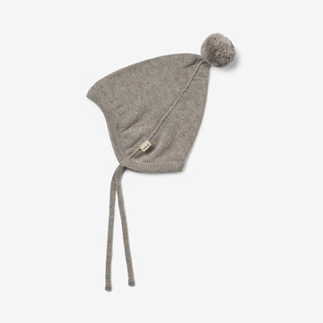 Wheat Outerwear  Strik Hue m. Bindebånd Liro Outerwear acc. 3229 warm grey melange