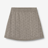 Wheat Main Strik Skjørt Marta Skirts 3229 warm grey melange