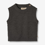 Wheat Main  Strik Vest Bobby Knitted Tops 1180 raven