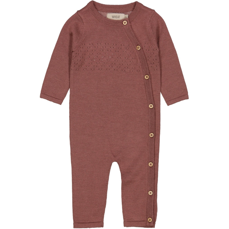 Wheat Main Strikk Heldress Aden Jumpsuits 2110 rose brown