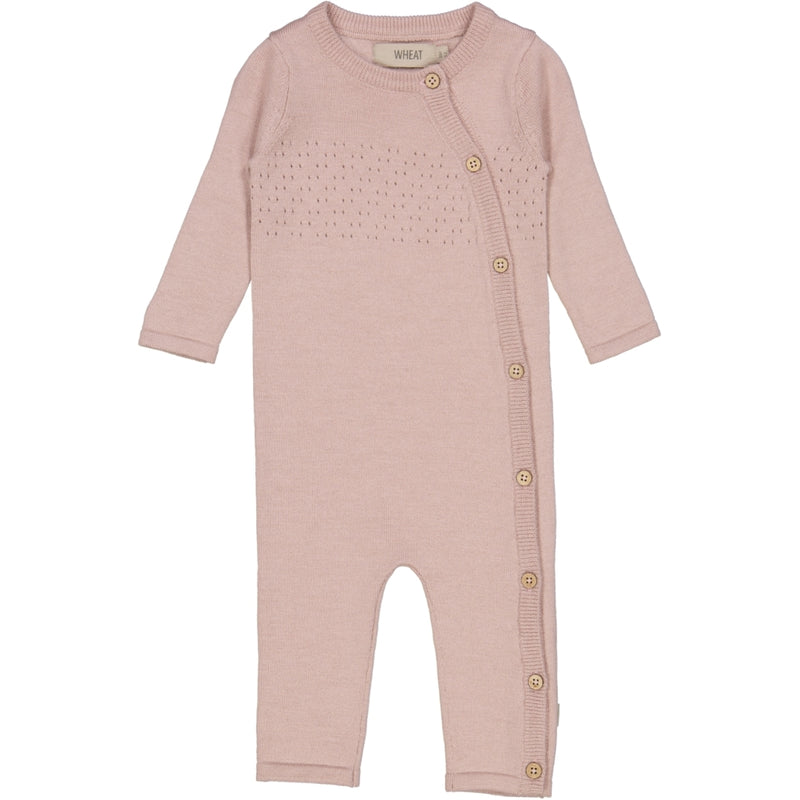 Wheat Main Strikk Heldress Aden Jumpsuits 2487 rose powder