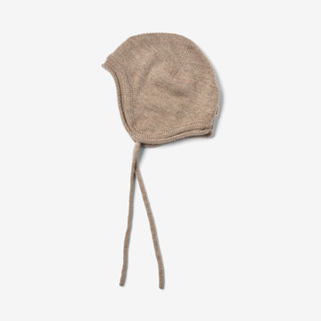 Wheat Outerwear Strikke lue Leify Accessory 9556 grey camel melange