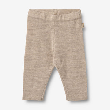 Wheat Main Strikkebukser Neel Trousers 9574 warm sand melange