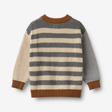 Wheat Main Strikkegenser Rasmus Pullover 9596 flint stripe