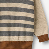 Wheat Main Strikkegenser Rasmus Pullover 9596 flint stripe