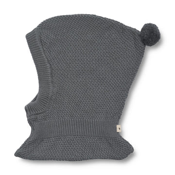 Wheat Outerwear Strikket Balaclava Pomi | Baby Outerwear acc. 1525 autumn sky