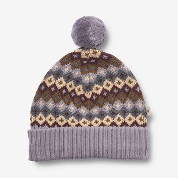 Wheat Outerwear Strikket Beanie Nolo Outerwear acc. 9404 multi lavender