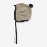 Wheat Outerwear Strikket Bonnet Muma | Baby Outerwear acc. 3231 soft beige