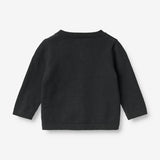 Wheat Main  Strikket Cardican Sofus | Baby Knitted Tops 1432 navy