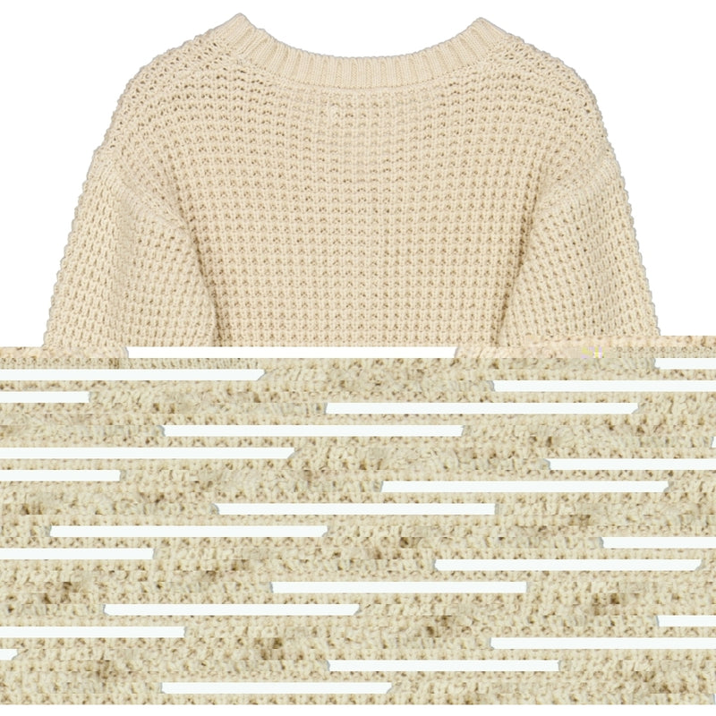 Wheat Main Strikket Cardigan Aki Knitted Tops 1101 cloud melange