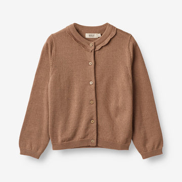 Wheat Main  Strikket Cardigan Amy Knitted Tops 2121 berry dust