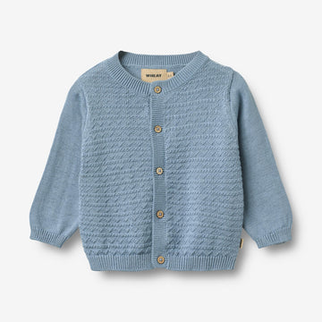 Wheat Main Strikket Cardigan Bjørn Cardigan 1260 faded denim