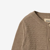 Wheat Main Strikket Cardigan Bjørn Cardigan 3239 beige stone