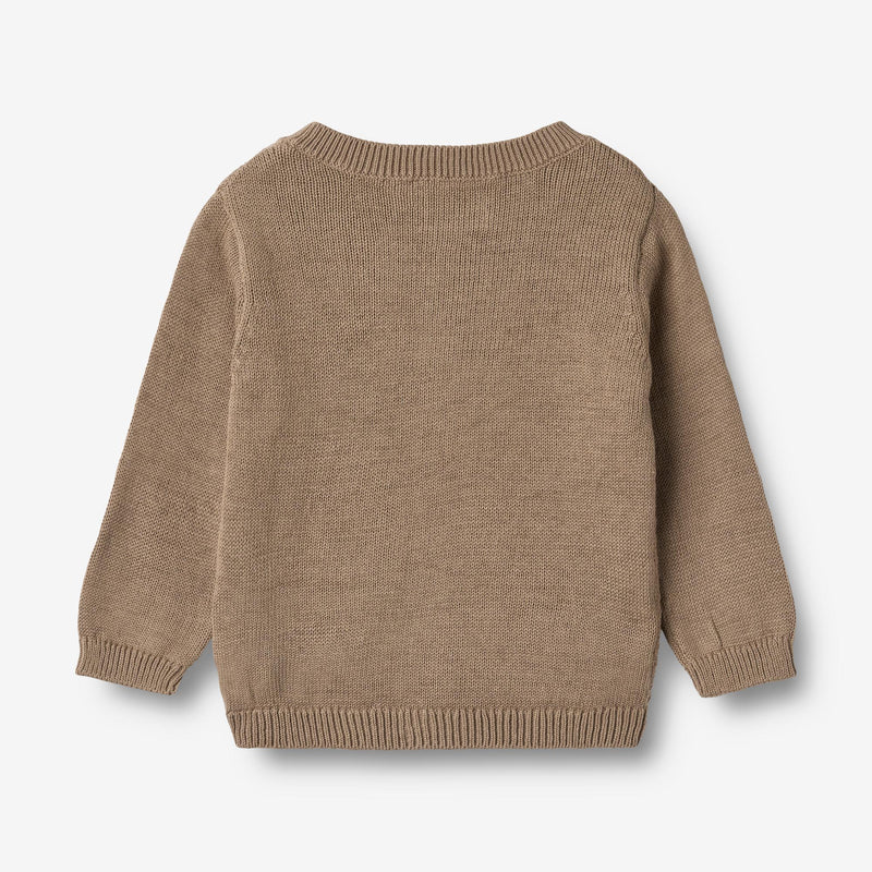 Wheat Main Strikket Cardigan Bjørn Cardigan 3239 beige stone
