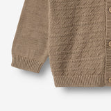 Wheat Main Strikket Cardigan Bjørn Cardigan 3239 beige stone