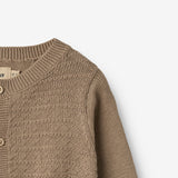 Wheat Main Strikket Cardigan Bjørn Cardigan 3239 beige stone