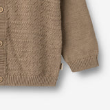 Wheat Main Strikket Cardigan Bjørn Cardigan 3239 beige stone