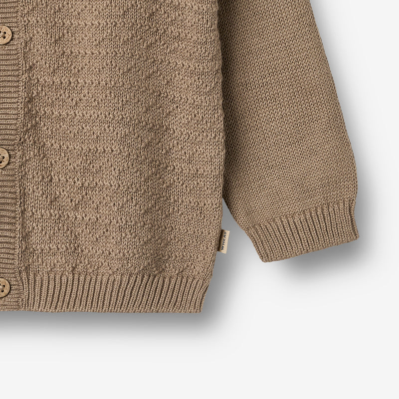 Wheat Main Strikket Cardigan Bjørn Cardigan 3239 beige stone