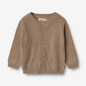 Wheat Main Strikket Cardigan Bjørn Cardigan 3239 beige stone