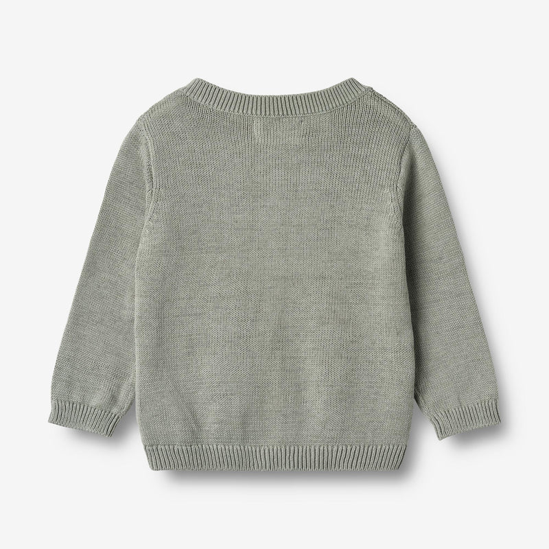 Wheat Main Strikket Cardigan Bjørn Cardigan 5050 morning mist