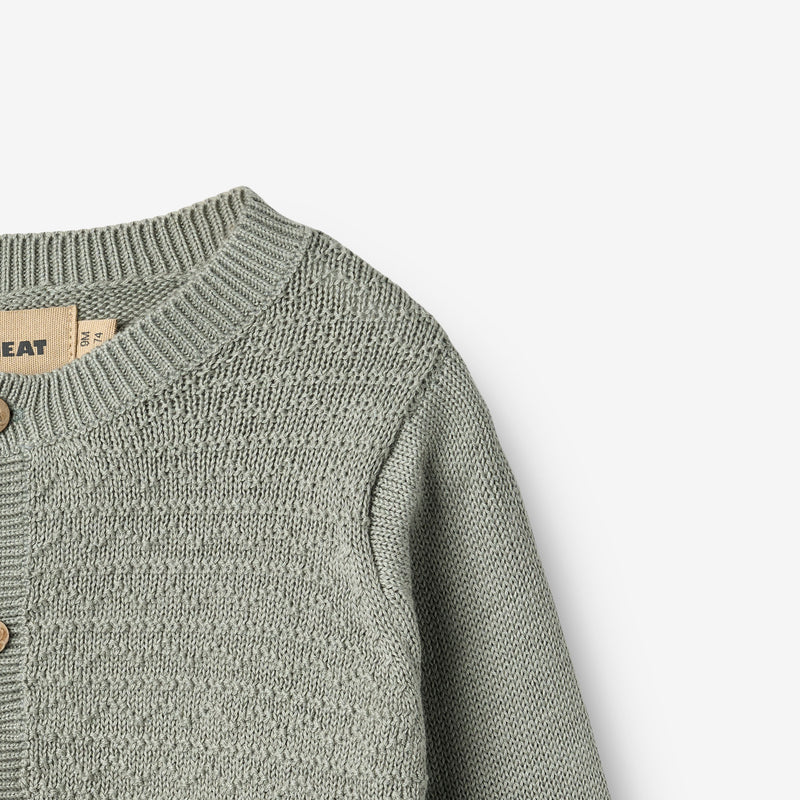 Wheat Main Strikket Cardigan Bjørn Cardigan 5050 morning mist