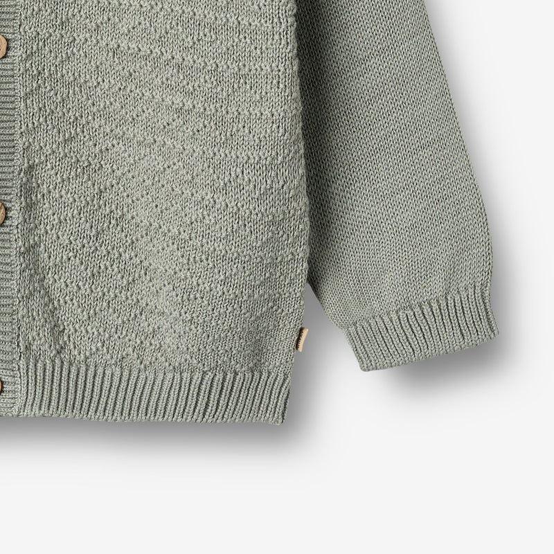 Wheat Main Strikket Cardigan Bjørn Cardigan 5050 morning mist