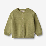 Wheat Main  Strikket Cardigan Bjørn Knitted Tops 4122 sage