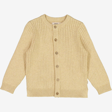 Wheat Main  Strikket Cardigan Eke Knitted Tops 9306 seeds melange