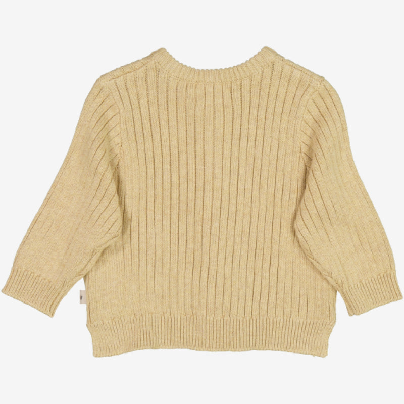 Wheat Strikket Cardigan Eke | Baby Knitted Tops 9306 seeds melange