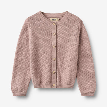 Wheat Main Strikket Cardigan Magnella Cardigan 1135 dry rose