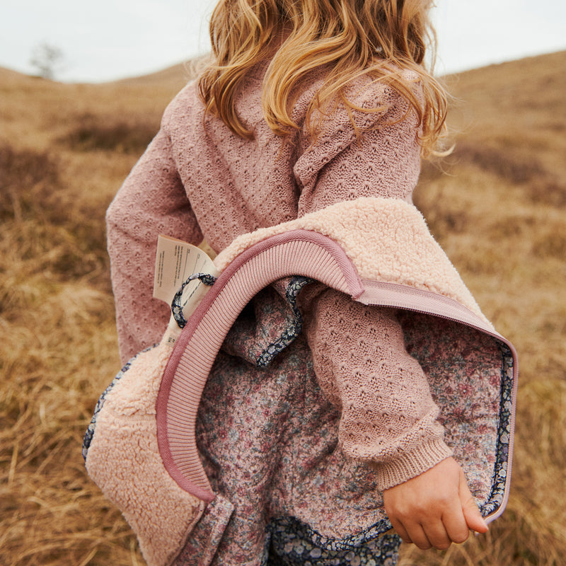 Wheat Main Strikket Cardigan Magnella Cardigan 2487 rose powder