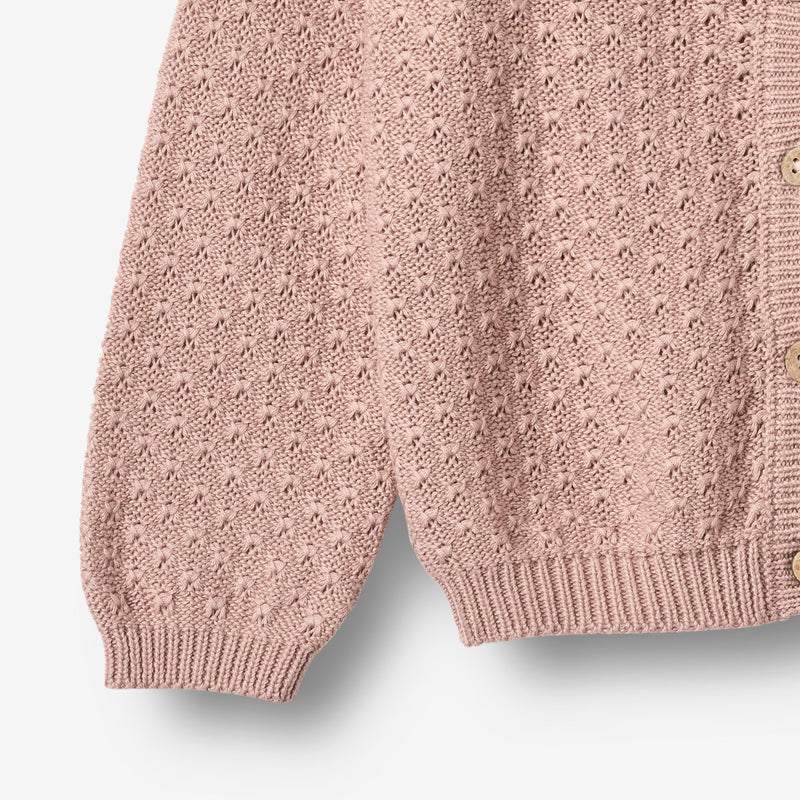 Wheat Main Strikket Cardigan Magnella Cardigan 2487 rose powder