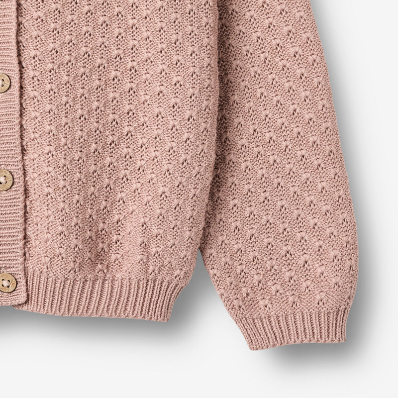Wheat Main Strikket Cardigan Magnella Cardigan 2487 rose powder