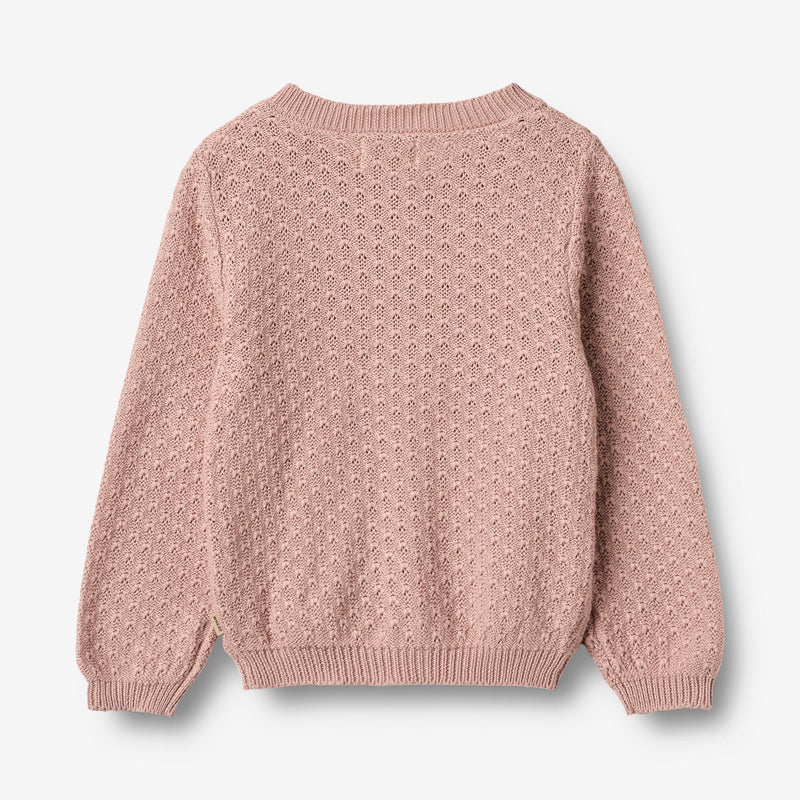 Wheat Main Strikket Cardigan Magnella Cardigan 2487 rose powder
