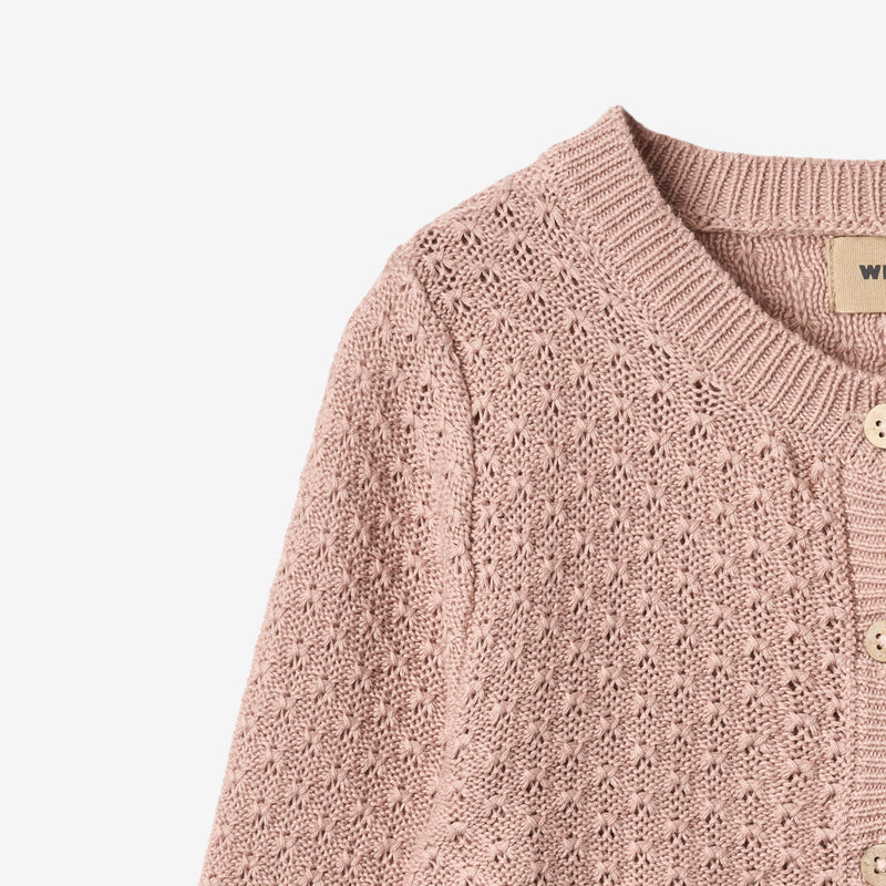 Wheat Main Strikket Cardigan Magnella Cardigan 2487 rose powder