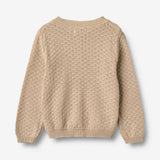 Wheat Main Strikket Cardigan Magnella Cardigan 3354 warm sand