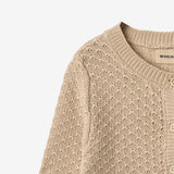 Wheat Main Strikket Cardigan Magnella Cardigan 3354 warm sand
