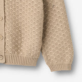 Wheat Main Strikket Cardigan Magnella Cardigan 3354 warm sand