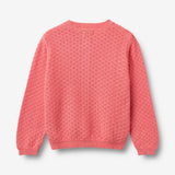 Wheat Main Strikket Cardigan Magnella Cardigan 9454 coral